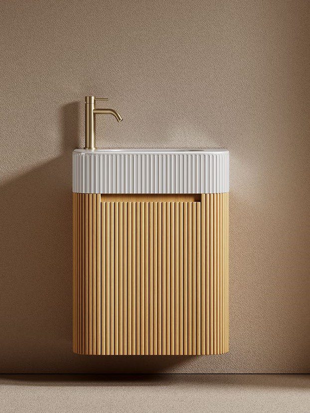 MY-8910 Wooden Pedestal Bathroom Vanity