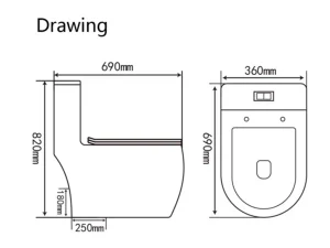custom toilet size